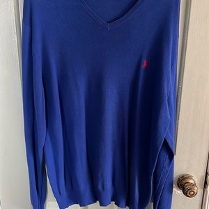 Blue Polo by Ralph Lauren V-Neck Sweater